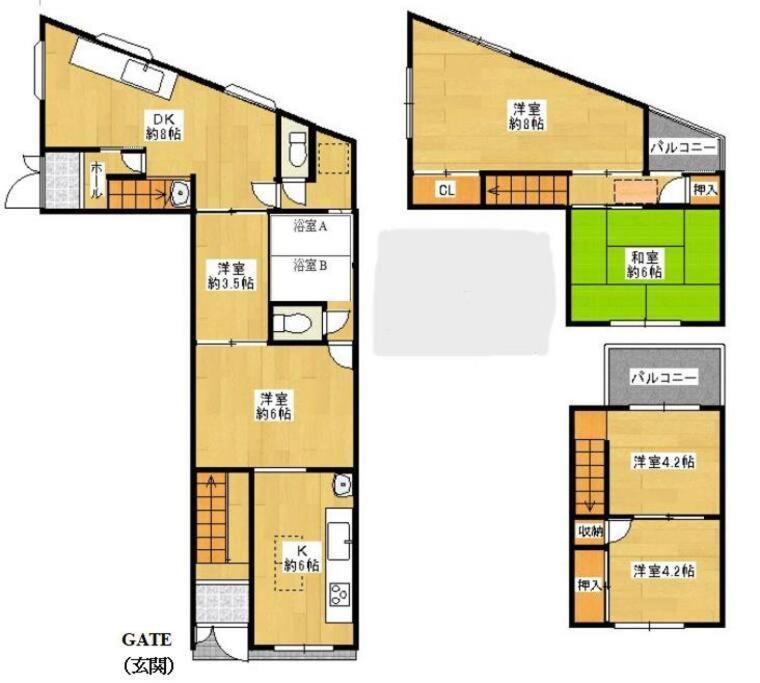 大阪F House 中崎屋 梅田公寓 外观 照片